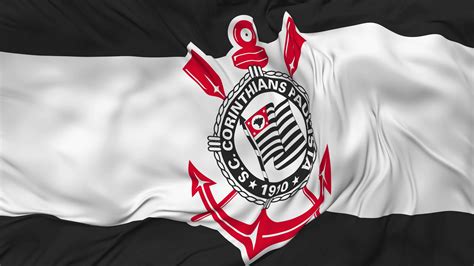 Sport Club Corinthians Paulista Flag Seamless Looping Background