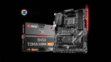 Msi B450 Tomahawk Max Ii Am4 Atx Amd B450 Connectivity Enhanced Audio And Lan Usb And Mystic