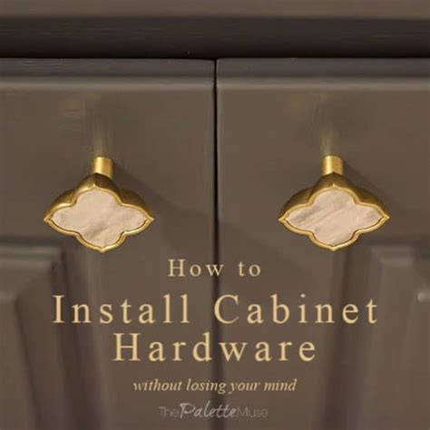 How To Install Cabinet Hardware Without Losing Your Mind The Palette Muse