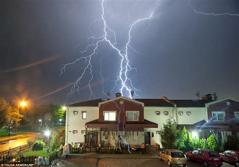 A Perfect Storm Capturing The Exact Moment Lightning Strikes A