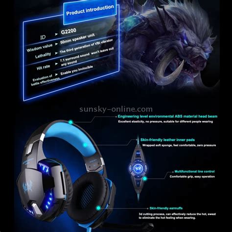 SUNSKY KOTION EACH G2200 USB 7 1 Surround Sound Vibration Game Gaming