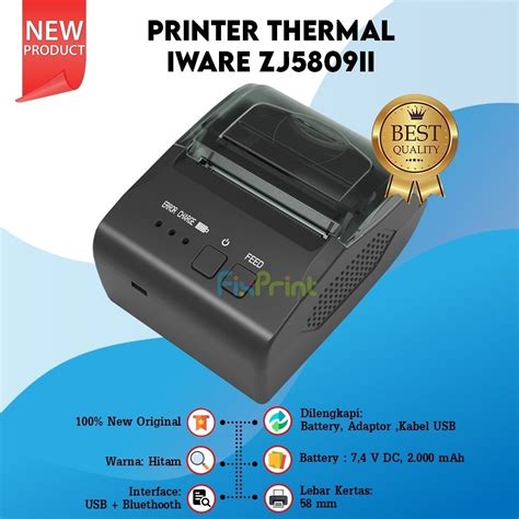 Jual Printer Thermal Kasir Iware USB Bluetooth C 58BT 58BC C 58BT