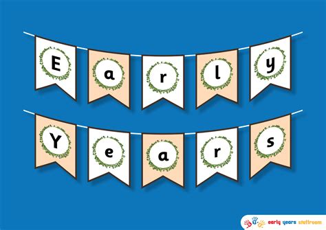 Early Years Display Bunting Early Years Staffroom