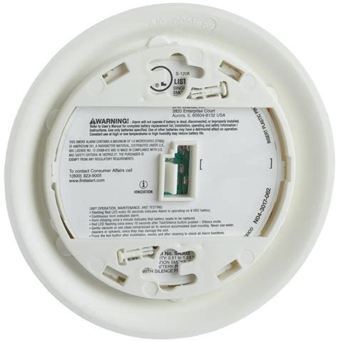 First Alert Sa Cn Battery Powered Smoke Alarm With Silence Button N