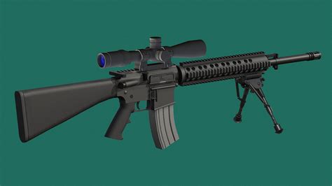 Spr Mdr M16a1 M4a1 Mk18 3d Model By Momsboxtv A5411fb Sketchfab