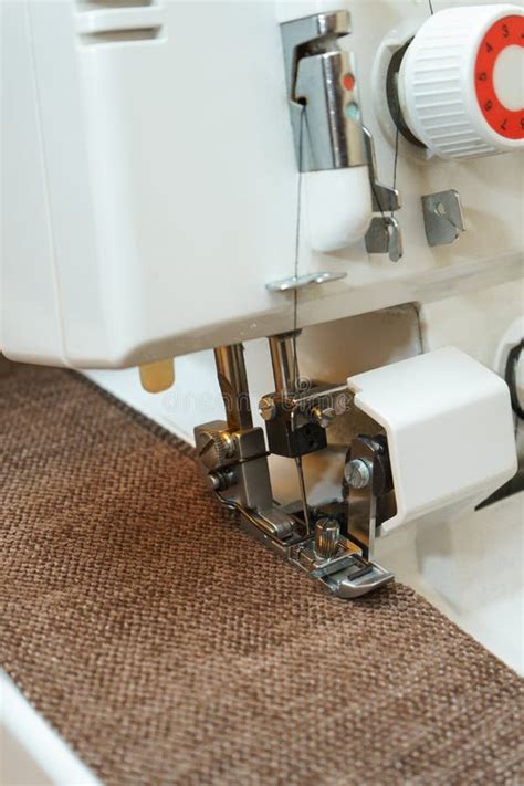 Overlock Sewing Machine in Use Stock Image - Image of machine, yarn: 6014629