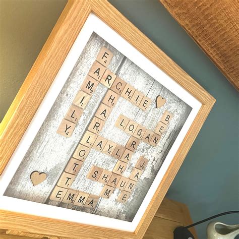 Images De Scrabble Cadre De Scrabble Art Mural Personnalis Etsy France