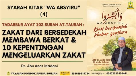 Aam 2024 Wa Absyiru 04 Zakat Dan Bersedekah Membawa Berkat And 10