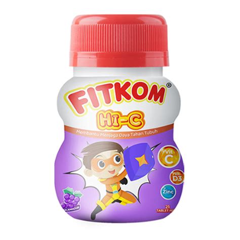 Jual Fitkom Hi C Anggur 21 Tab Botol Curvy HBHoz