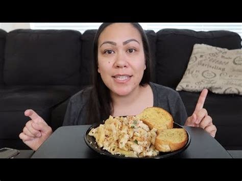 CHICKEN ALFREDO BAKE MUKBANG Q A YouTube