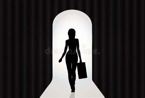 Woman Silhouette Walking Away Stock Vector - Illustration of forgot ...