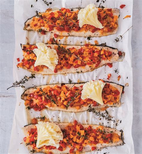 Filets de truite à la Tête de Moine AOP et aux poivrons Fromage suisse