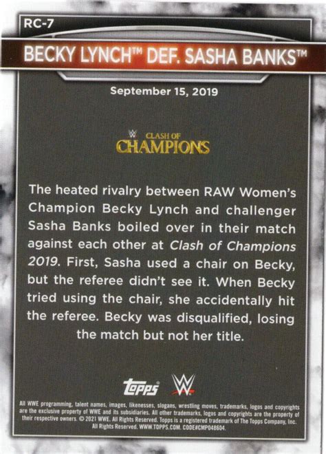 2021 Topps WWE Women S Division 5th Anniversary Women S Championship