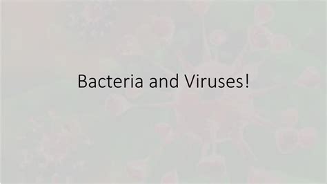 Ppt Bacteria And Viruses Powerpoint Presentation Free Download Id2788054