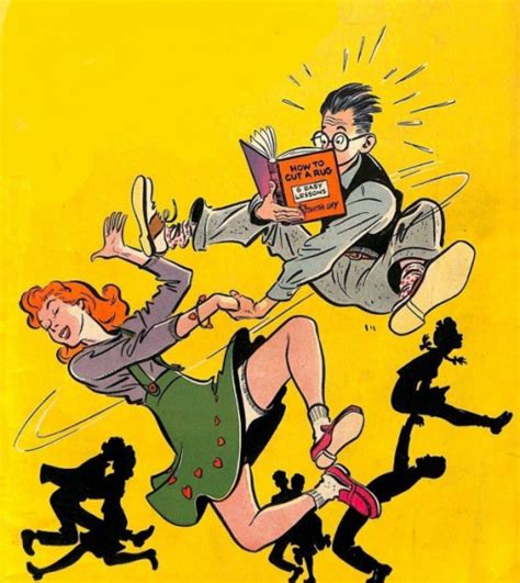 1940s Comic Reading While Dance Lessons The Girl In The Jitterbug Dress