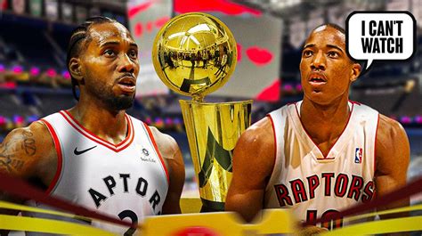 DeMar Derozan Reveals He Couldnt Watch Raptors Win The Title