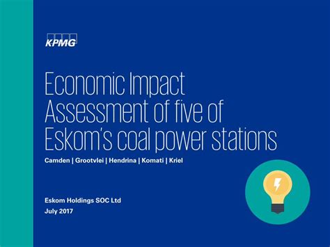 Pdf Economic Impact Assessment Of Five Of Eskoms Coal Power