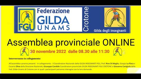 Assemblea Sindacale Provinciale In Orario Di Servizio Youtube