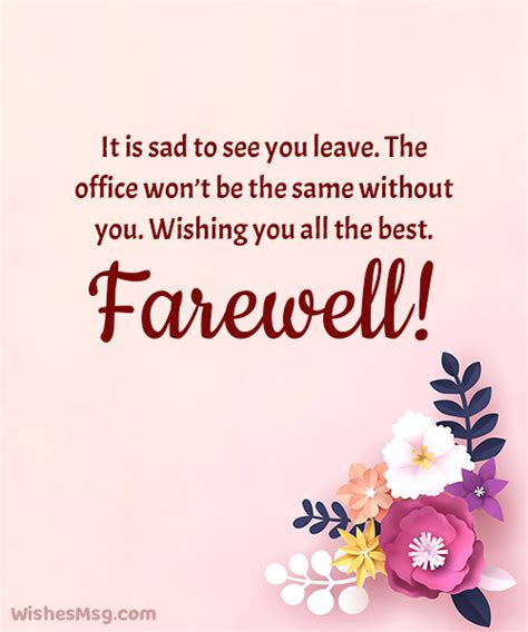 160 Farewell Wishes Messages Quotes For Everyone Wishesmsg Iransmarts