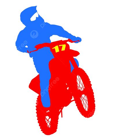 Motocross Rider Vector Png Images Black Silhouettes Motocross Rider On