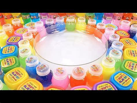 Satisfying Video How To Make Rainbow Glossy Slime Pool Mixing All My