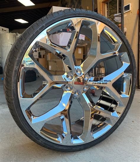 Chevy Tahoe Silverado Snowflake Chrome Wheels Gmc Sierra Yukon Rims