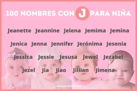 Nombres Con J Para Ni A Origen Y Significado Poder Mam