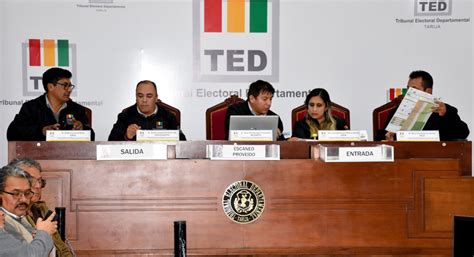 TED Tarija concluye el cómputo de votos y proclama resultados finales