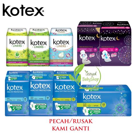 Jual Softex Kotex Pembalut Pantyliner Comfort Night Daun Sirih Non Wing