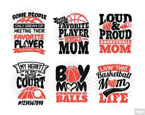 Basketball Mom SVG Shirt With PNG DXF EPS OhMyCuttables