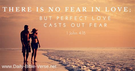 Daily Bible Verse Love 1 John 4 18