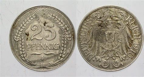 Kleinm Nzen Kaiserreich Pfennig F Grosser Adler Vorz Glich Ma