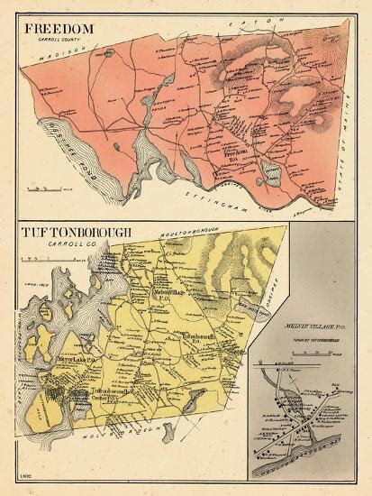 1892 Freedom Tuftonborough Melvin Village New Hampshire United