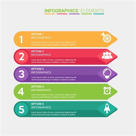 Modern Colorful Infographic Step Premium Ai Generated Vector