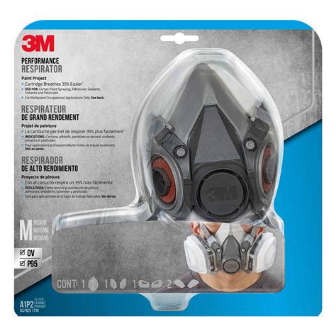 3M Medium Paint Project Respirator Mask-6211PA1-A - The Home Depot