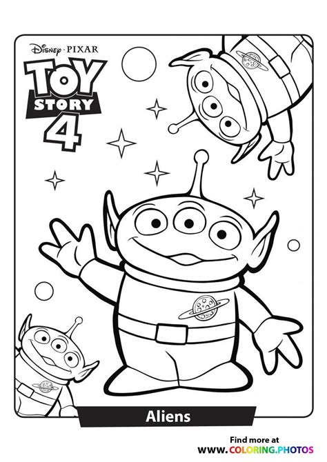 Toy Story Alien Coloring Page