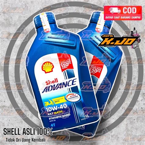 Jual Shell Advance AX7 1 Liter Matic SC 10W40 Motor Matic NMAX AEROX