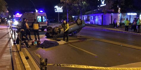 Takla atan otomobildeki genç hayatını kaybetti