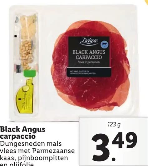 Black Angus Carpaccio 123 G Aanbieding Bij Lidl