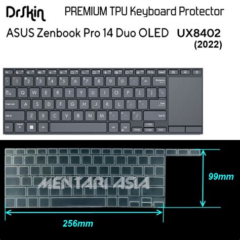 Jual Keyboard Protector Asus Zenbook Pro 14 Duo Oled Ux8402 2022 Drskin Shopee Indonesia