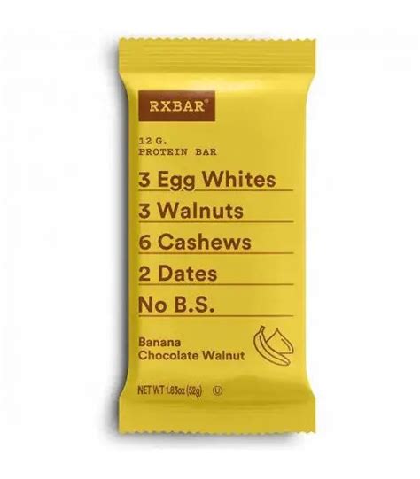 Rxbar Banana Chocolate Walnut La Selecta Organica