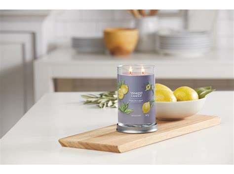 YANKEE CANDLE BLACK TEA LEMON SIGNATURE TUMBLER VELKÝ Yankeesvicky cz