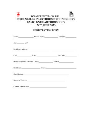 Fillable Online Clinical Handbook For Knee Arthroscopy Fax Email Print