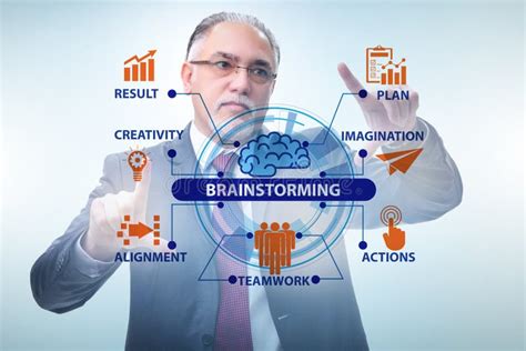 Concept Of Brainstorming As A Solution Tool Stock Image Image Of