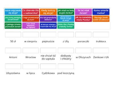 Test z lektury bracia lwie serce Materiały dydaktyczne