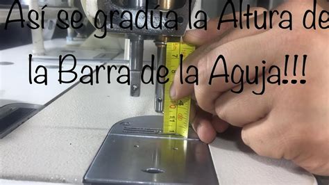 C Mo Graduar La Altura De Barra De Aguja M Quina Plana Profe