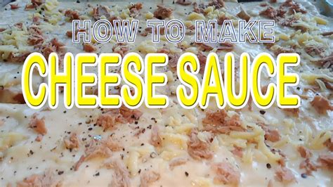 Easy Homemade Cheese Saucepizza Saucemornay Sauce White Sauce Youtube