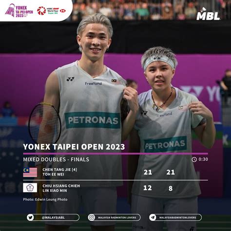 Malaysia Badminton Lovers On Twitter Results Yonextaipeiopen Day