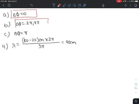 Solved The Figure Shows The Wave Fronts Of Circular Waves What Is The Phase Difference Between