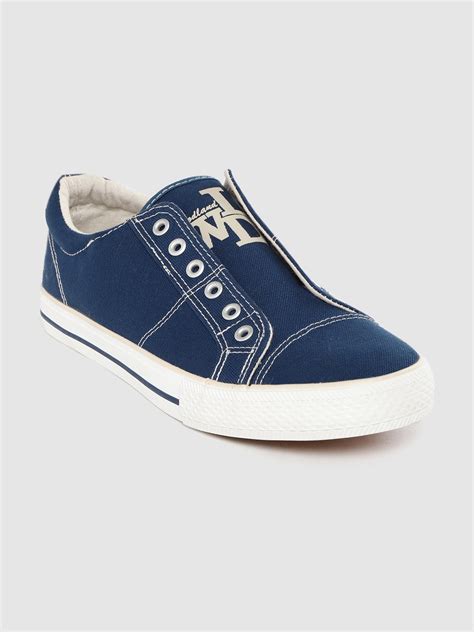 Buy Woodland Men Navy Blue Solid Slip On Sneakers Casual Shoes For Men 12950576 Myntra